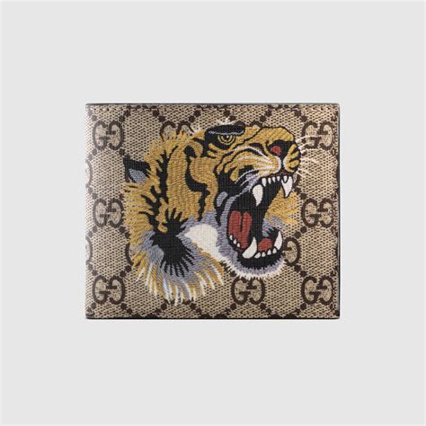 gucci wallet tiger replica|Gucci tiger gg supreme wallet.